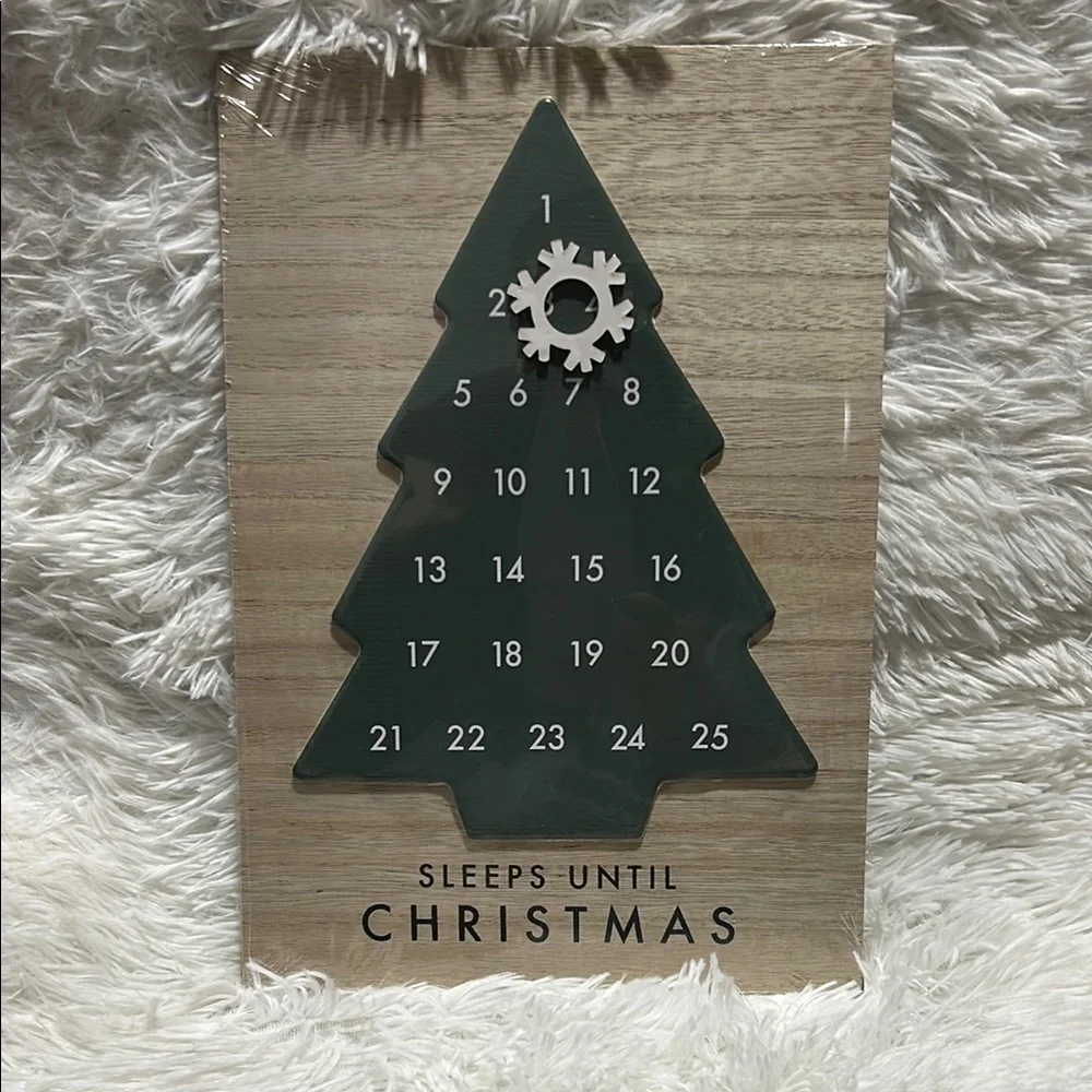 Sleeps Until Christmas Wall Hanging Advent Calendar from Target NEW